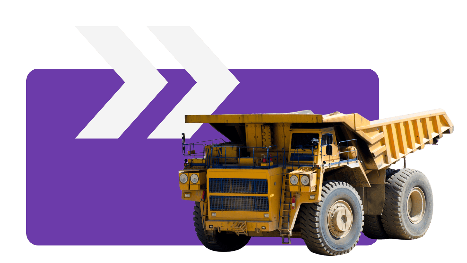 Excavator on Better Broker Co branded background