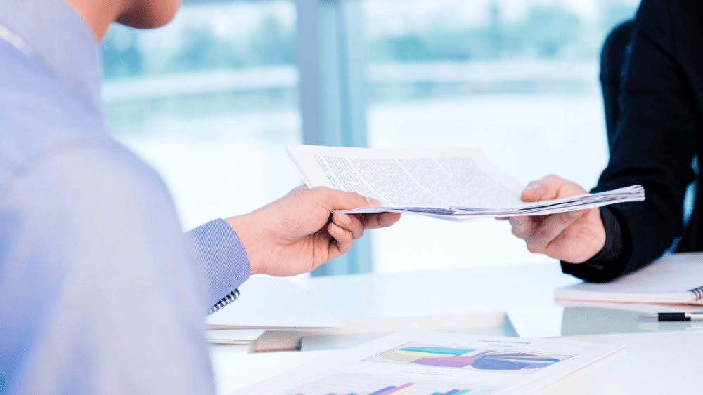 finance documents from broker