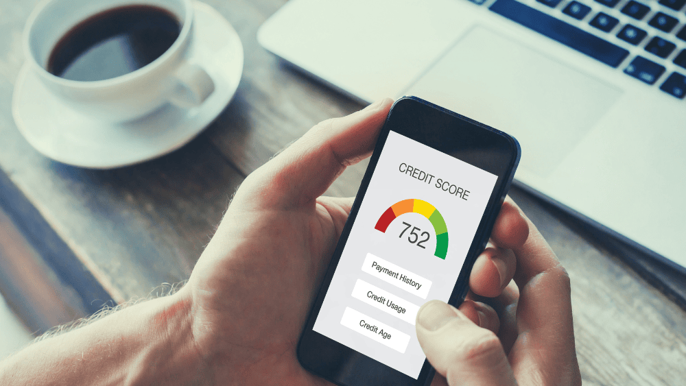 Credit Score display on mobile phone
